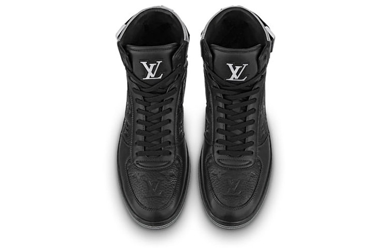 Louis Vuitton LOUIS VUITTON Rivoli Ankle Sneakers 'Black Monogram with Silver' 1A8V7U outlook