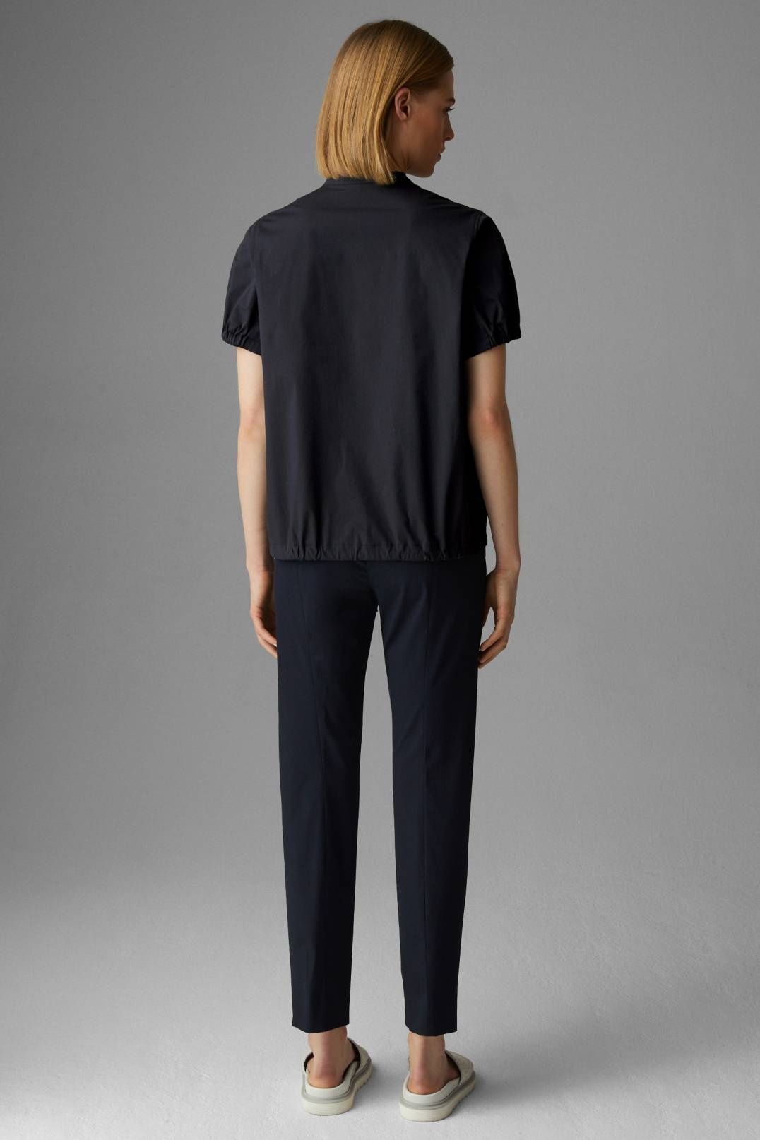 ALISA BLOUSE SHIRT IN NAVY BLUE - 3