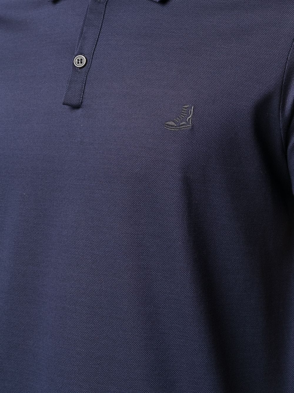 embroidered-logo polo shirt - 5