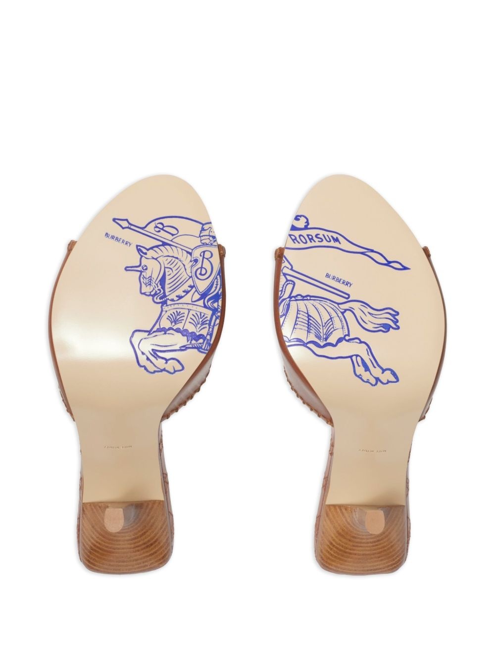 90mm leather Cabana mules - 5