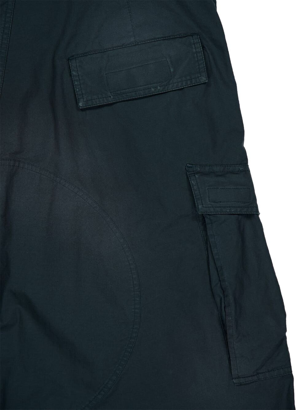 washed-cotton cargo pants - 3