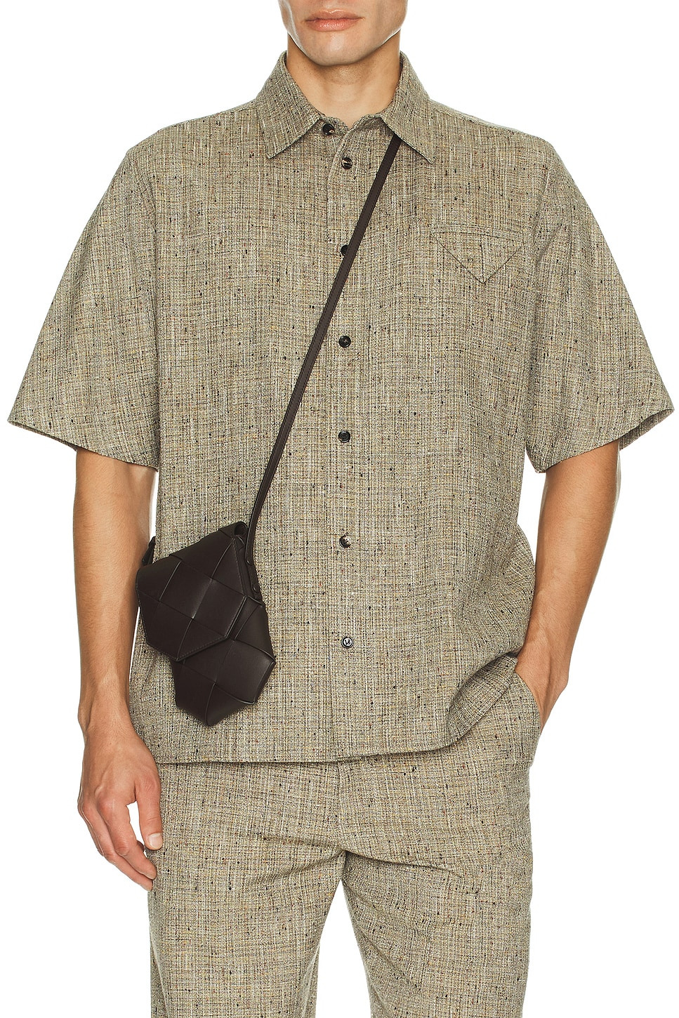 Multi Colour Fleck Viscose Shirt - 4