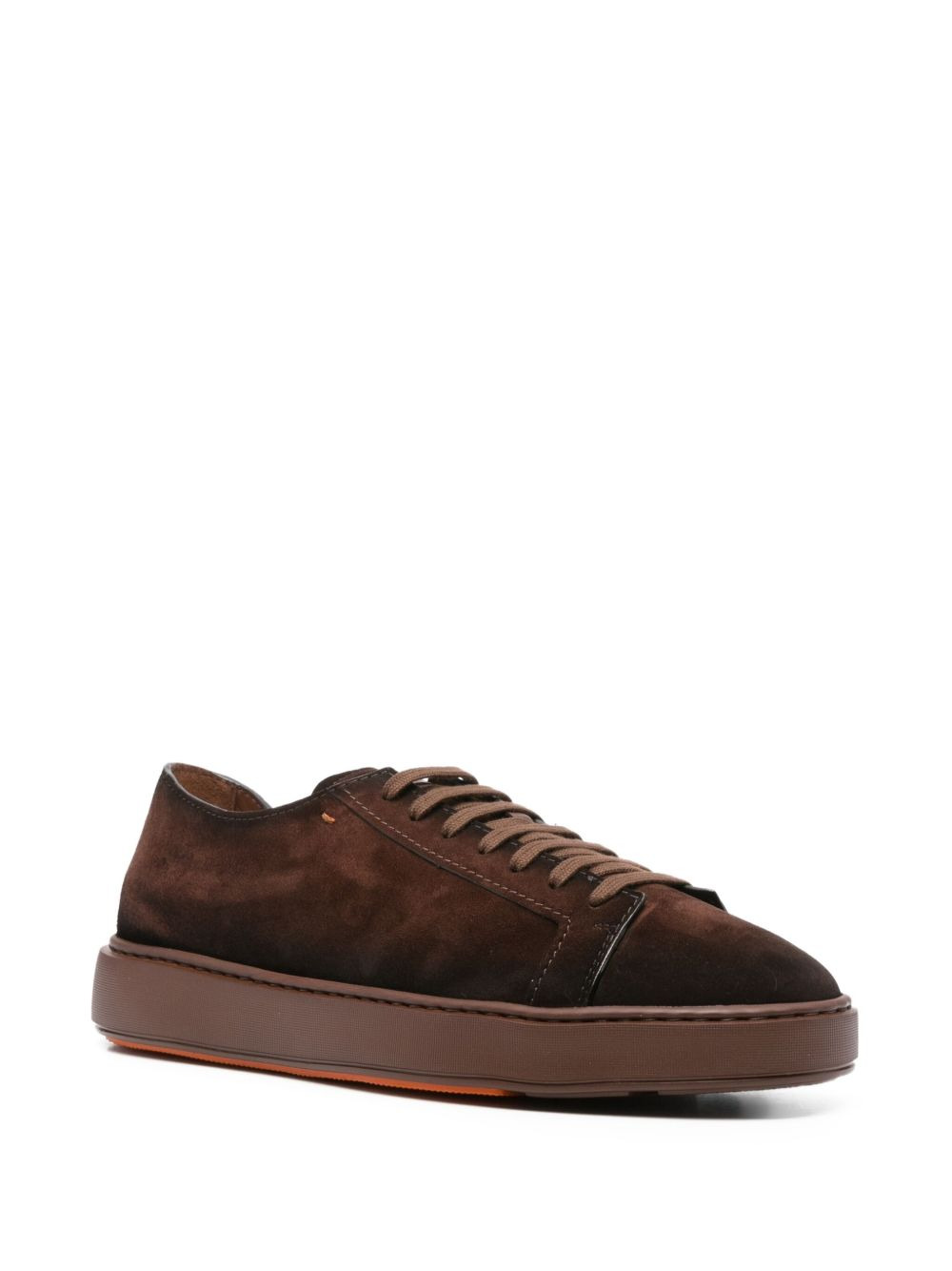 suede lace-up sneakers - 2