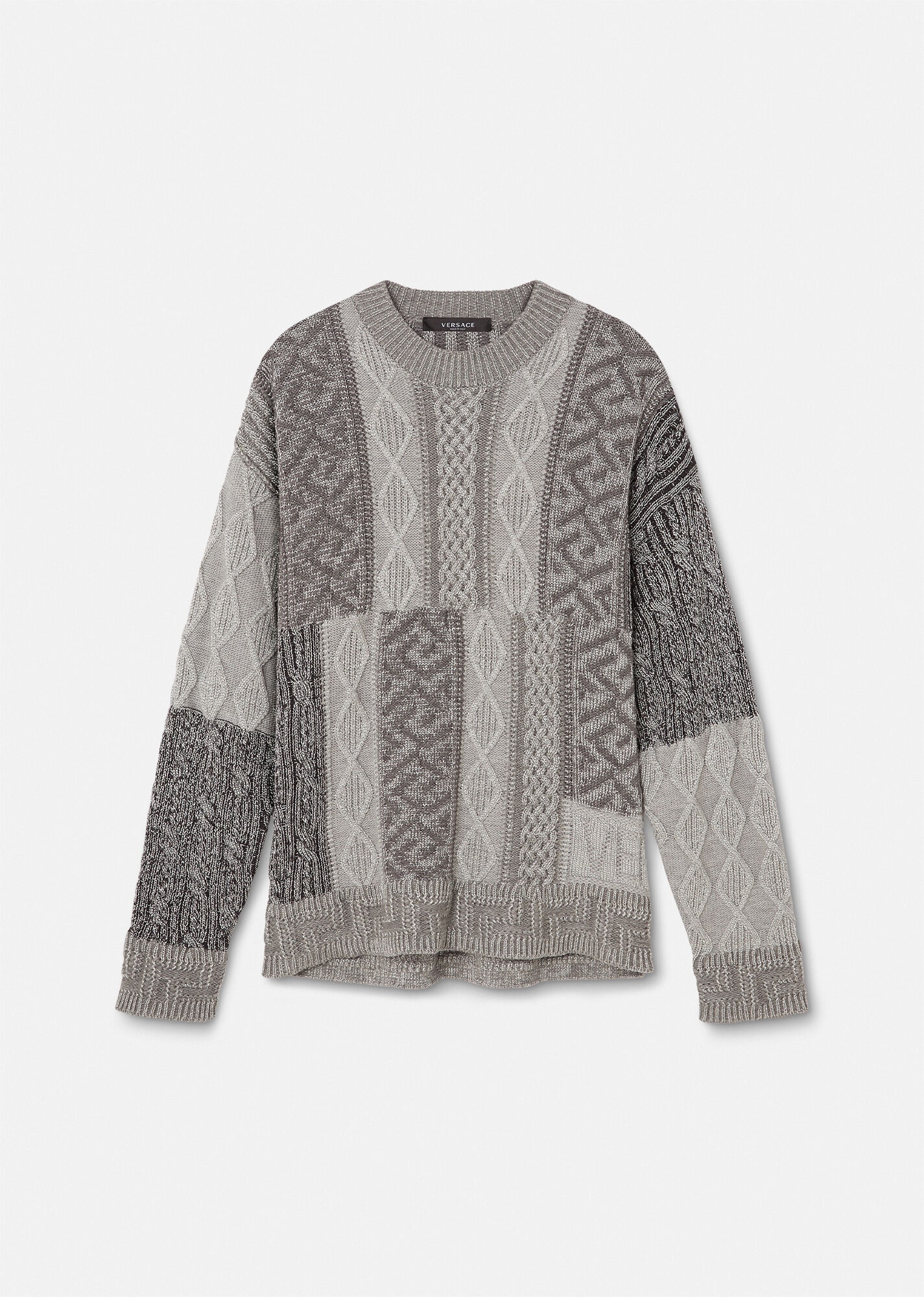 La Greca Mixed Knit Jumper - 6