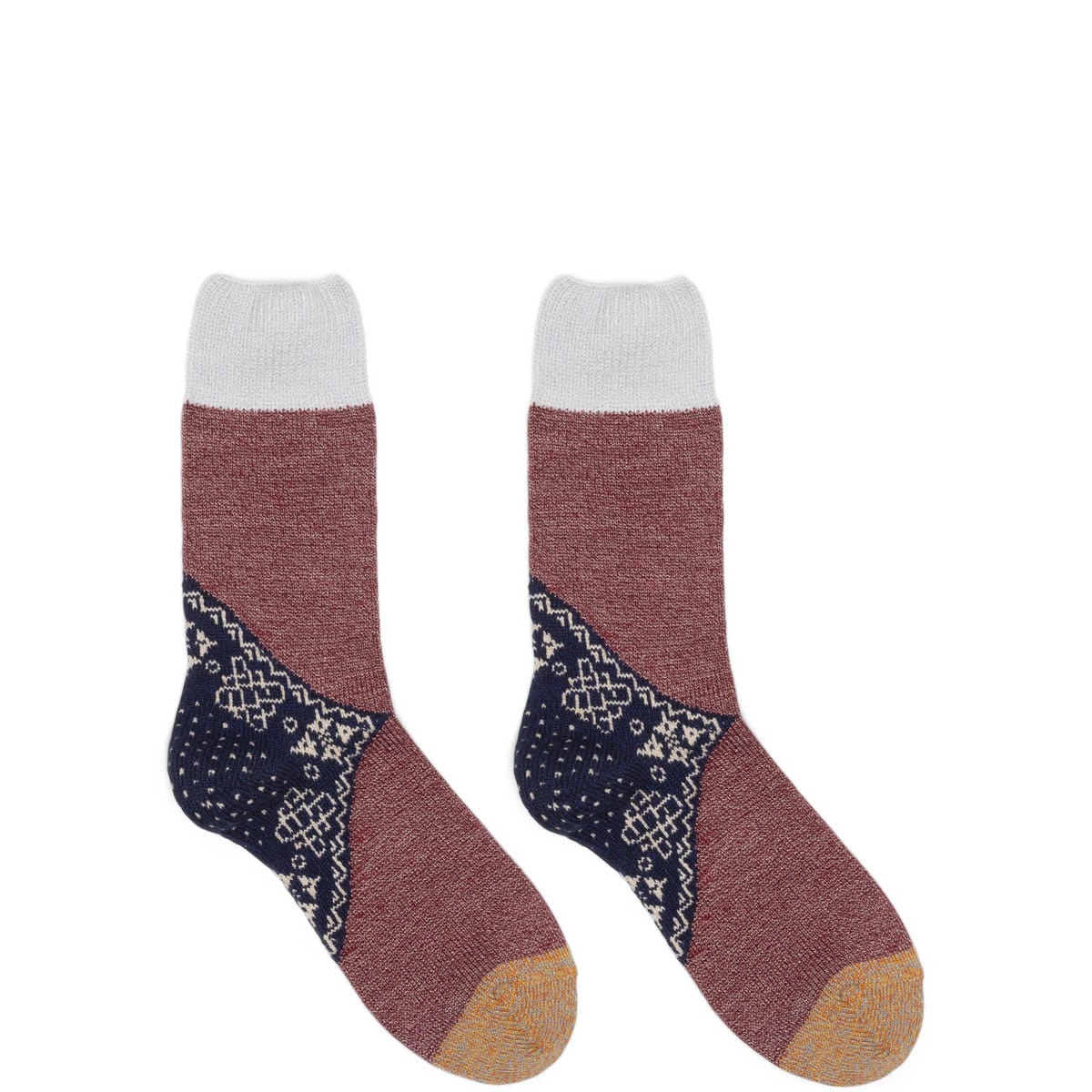 96 YARNS WOOL HEEL BANDANA SOCKS - 1