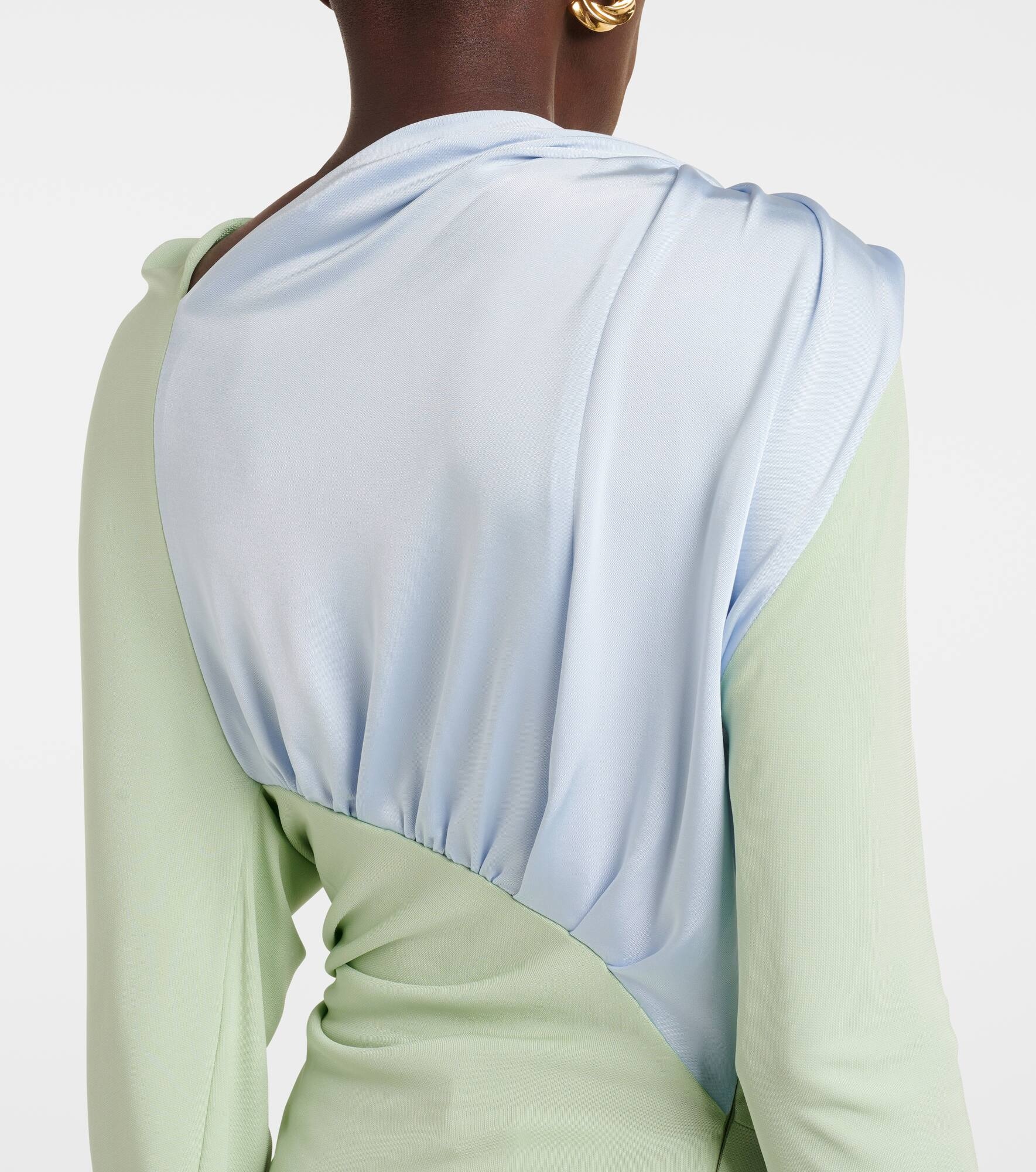 Draped jersey top - 6