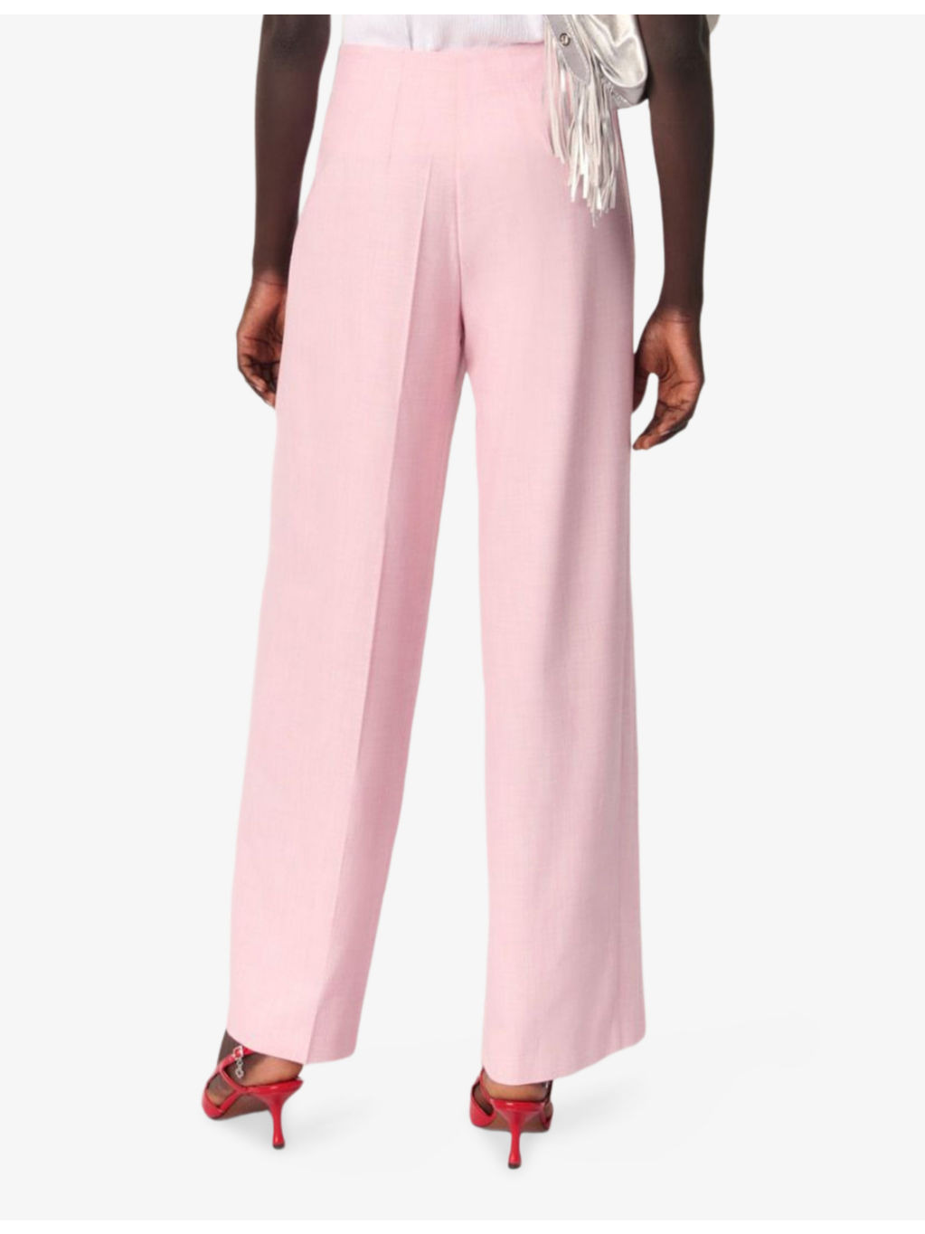 Wide-Leg Mid-Rise Stretch-Woven Trousers - 4