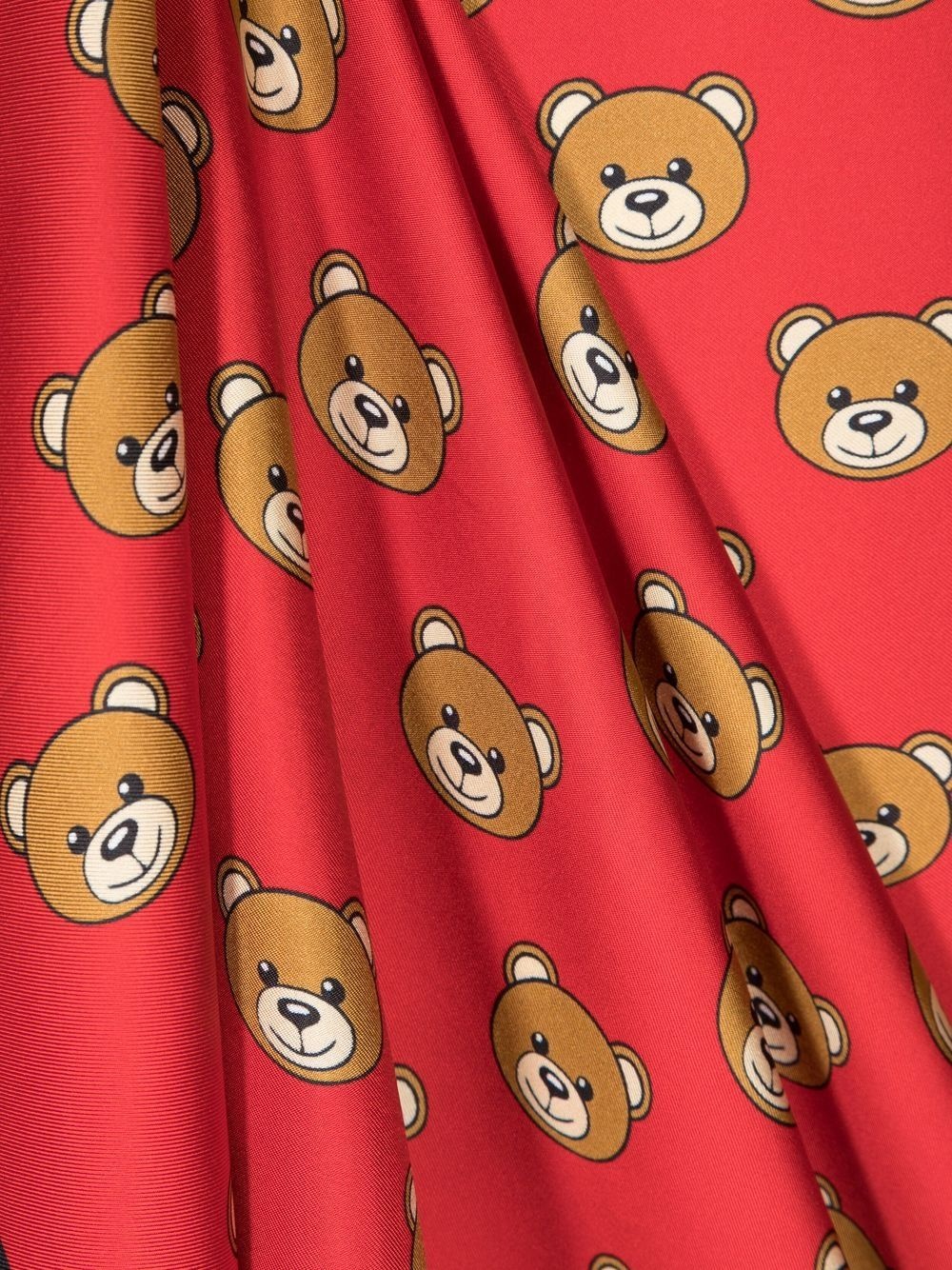 Teddy Bear-print silk foulard - 3