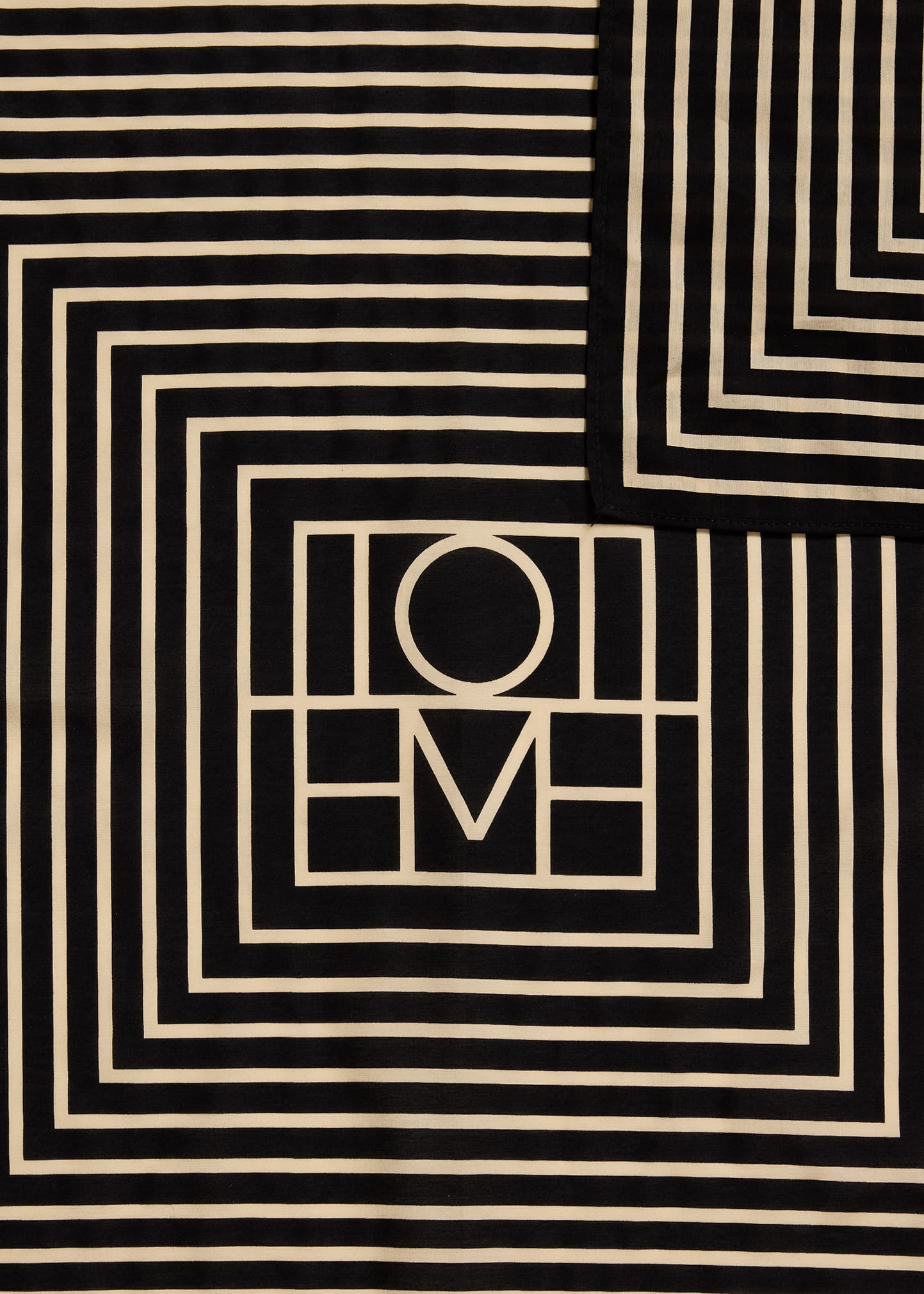 Centered Monogram Silk Square Scarf - 4