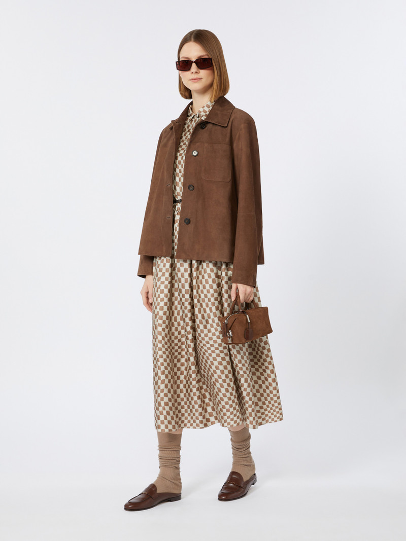 'S Max Mara SESIA Flared printed silk dress outlook