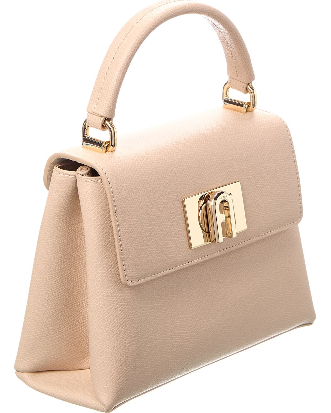 Furla 1927 Mini Top Handle Leather Satchel - 3