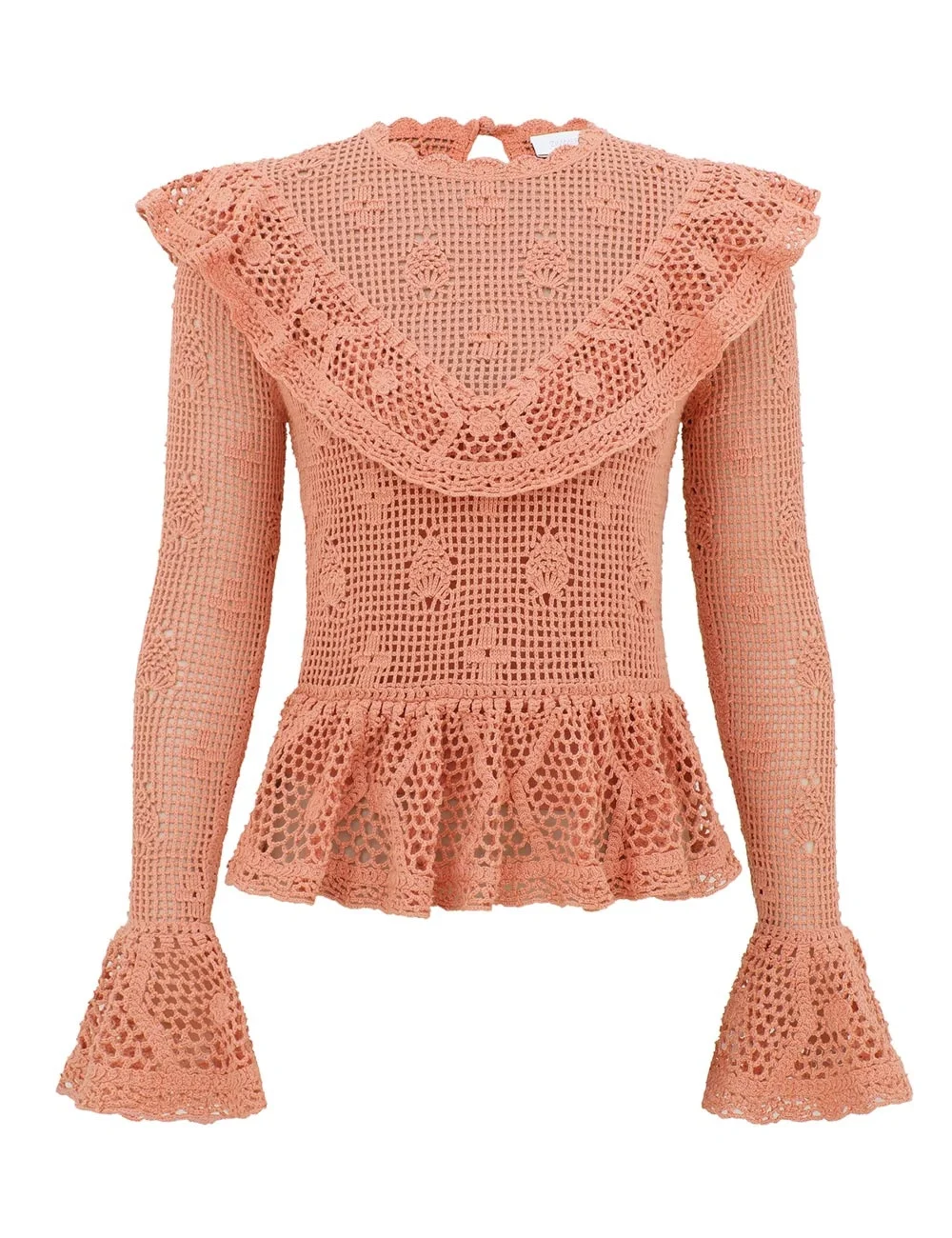 ROSELIGHT CROCHET FRILL BLOUSE - 1