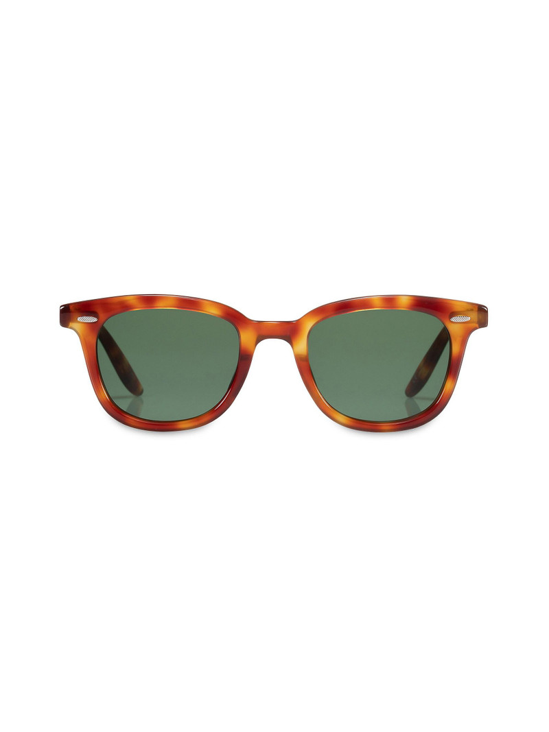 Men's Cecil 50MM Round Sunglasses - Tortoise Green 1