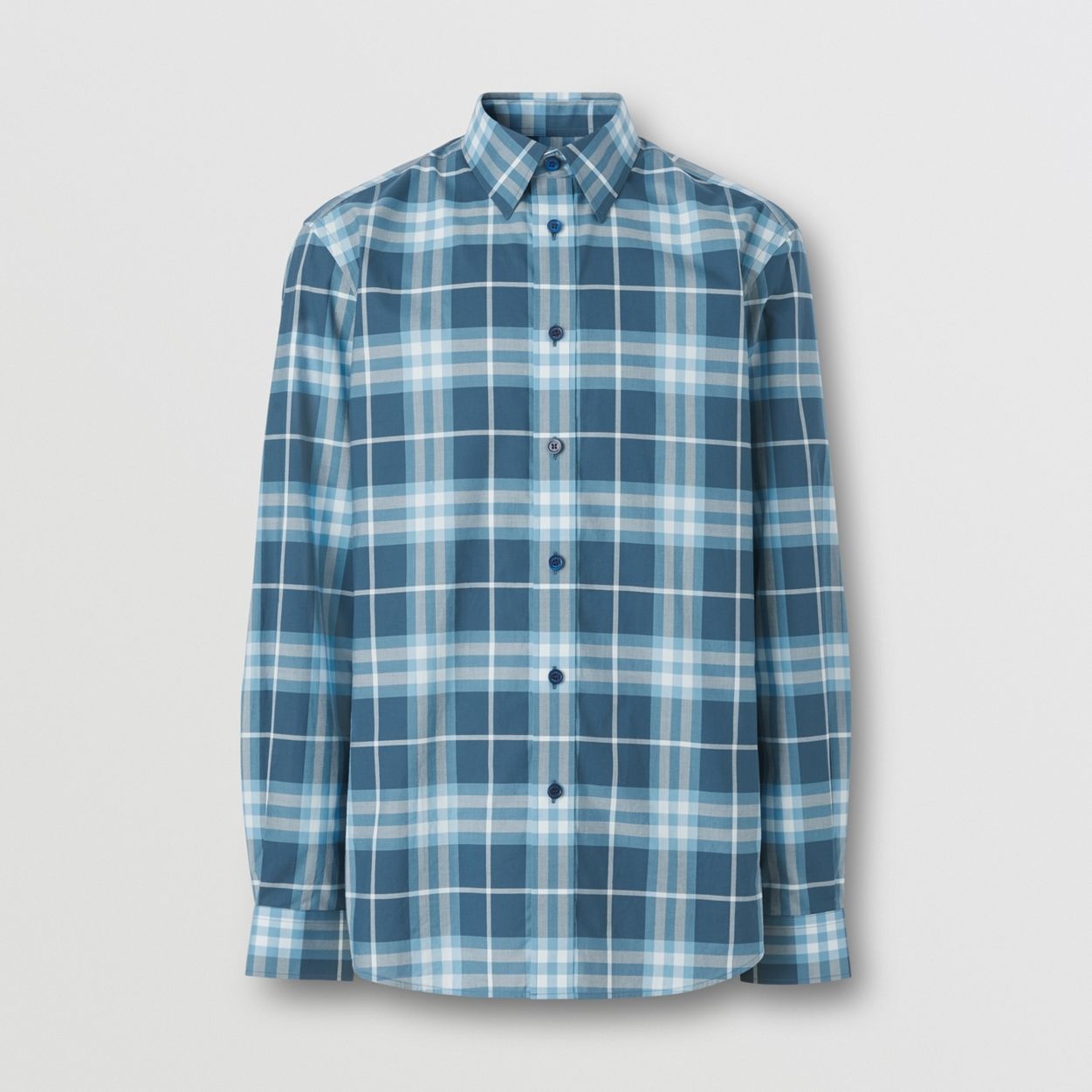 Check Cotton Poplin Shirt - 1