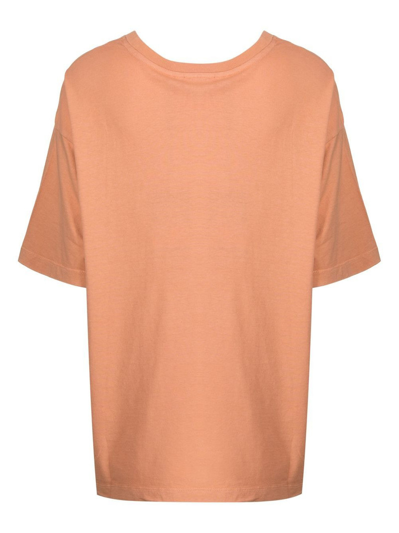 THE UPSIDE Laura flower logo print cotton T-shirt outlook