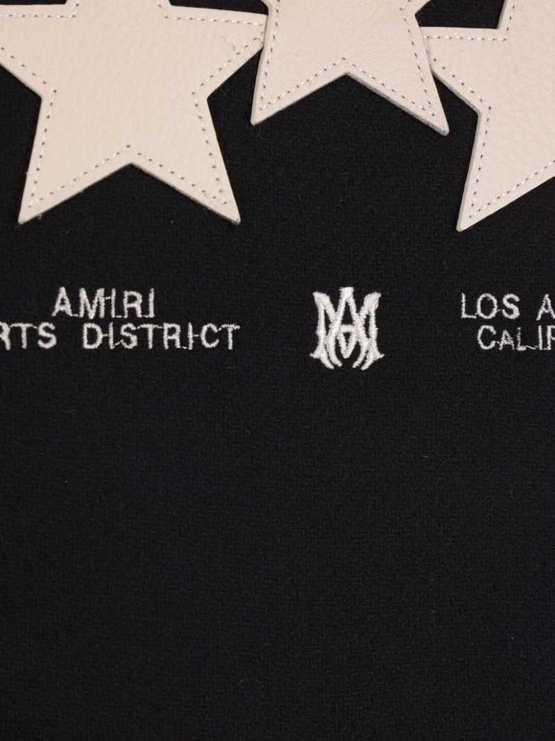 logo-embroidered bomber jacket 4