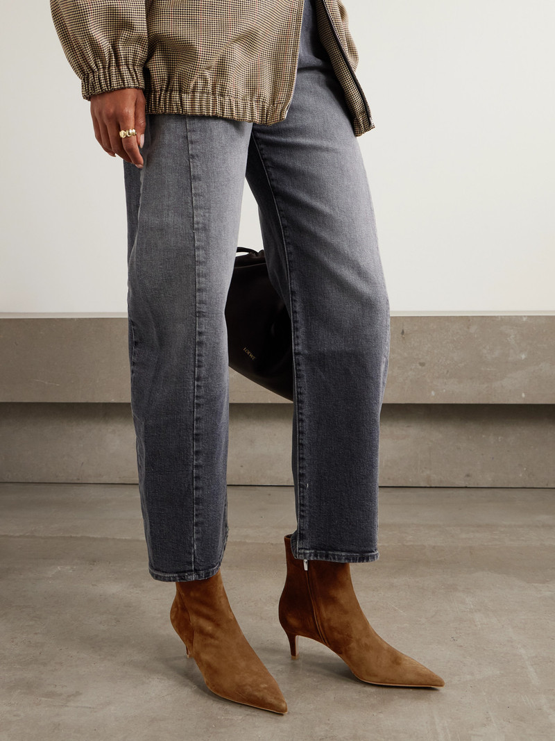 Gianvito Rossi Levy 55 Suede Ankle Boots outlook