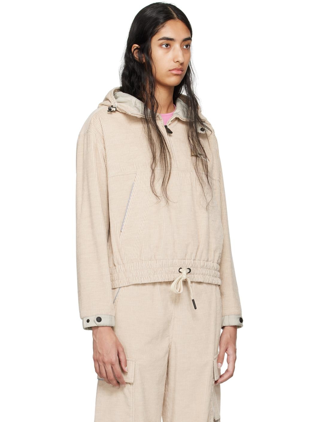 Beige Half-Zip Jacket - 2