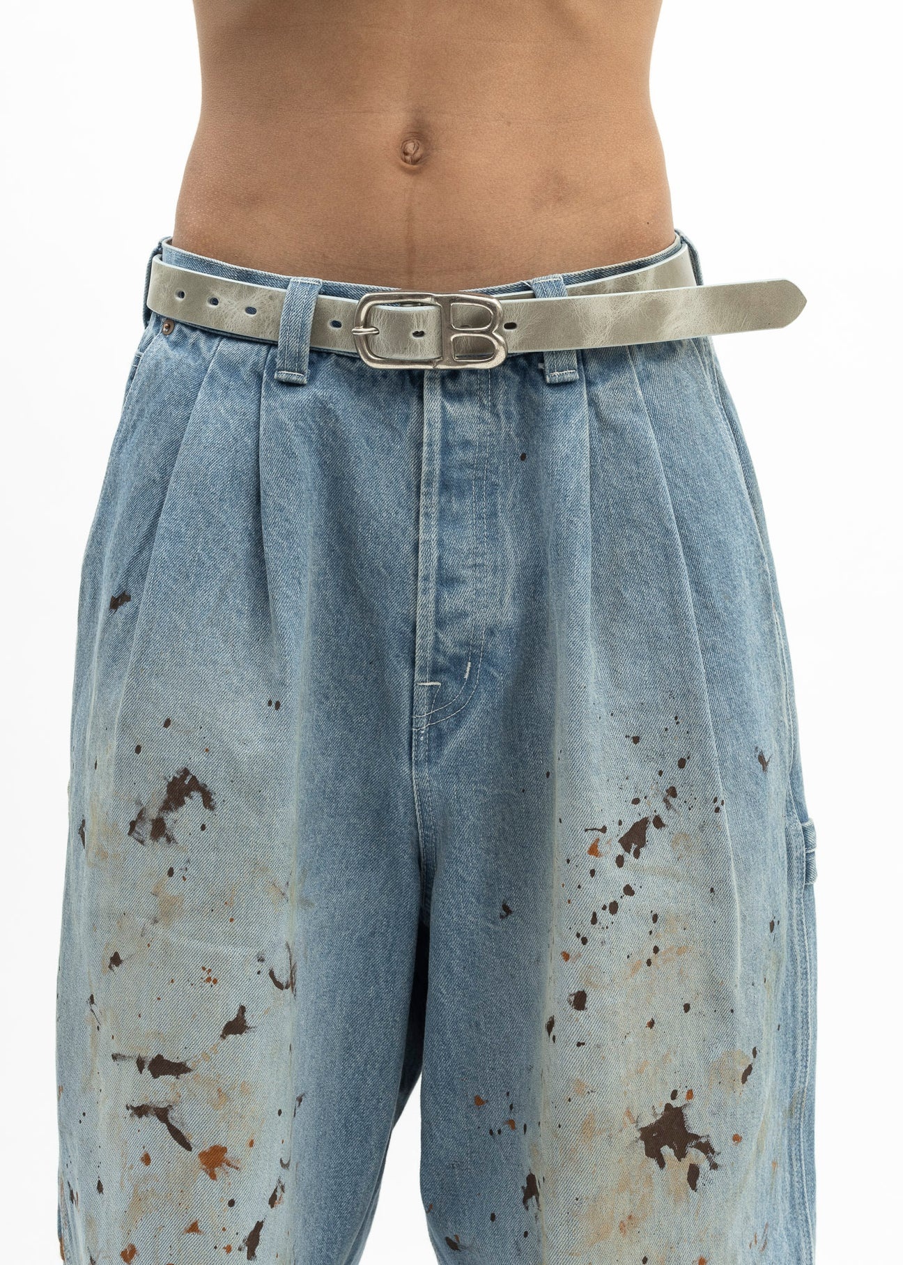 GREY DB BUCKLE BELT - 5