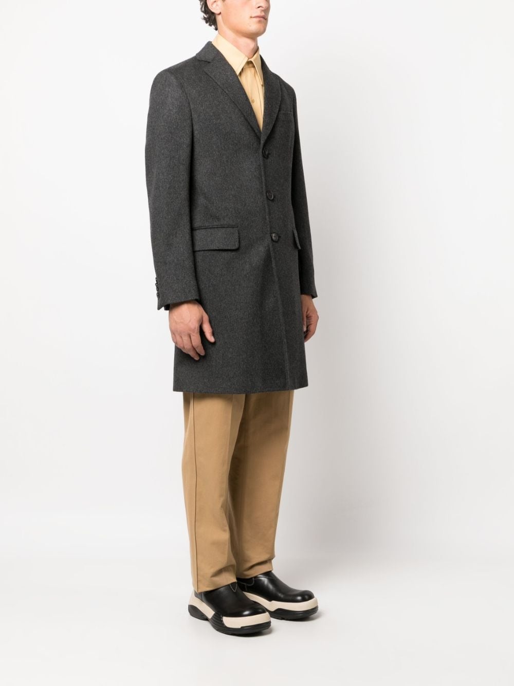 Oasi tailored single-breasted coat - 3