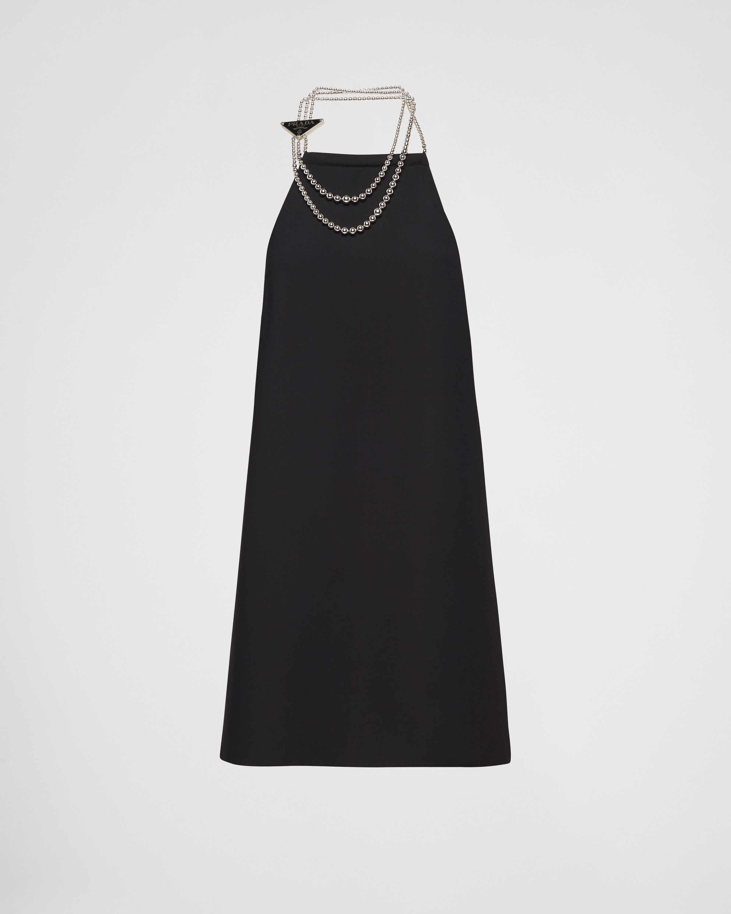 Prada Cady mini-dress with necklace | REVERSIBLE
