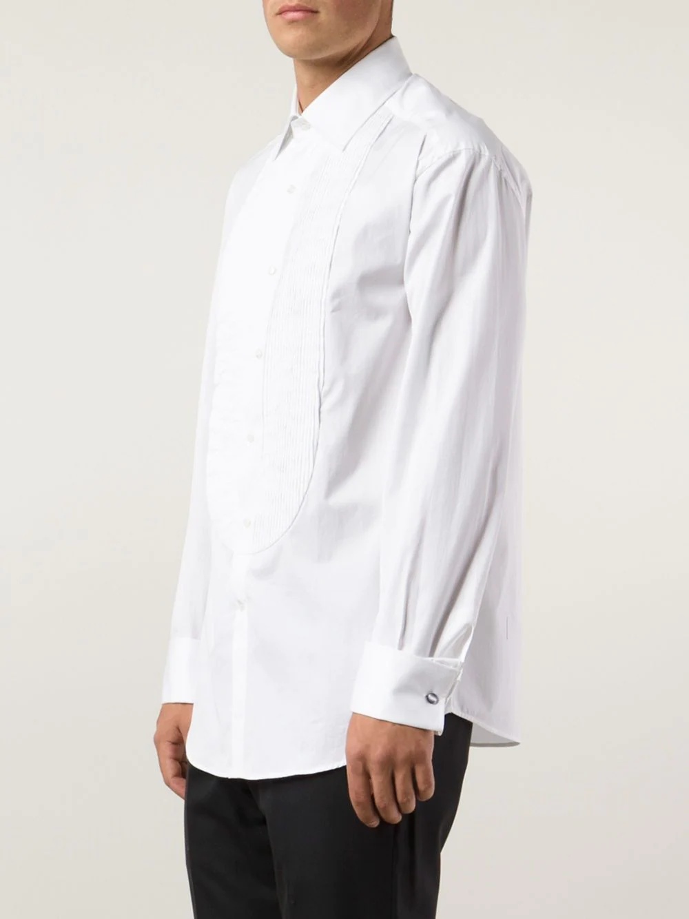 pleated bib shirt - 3