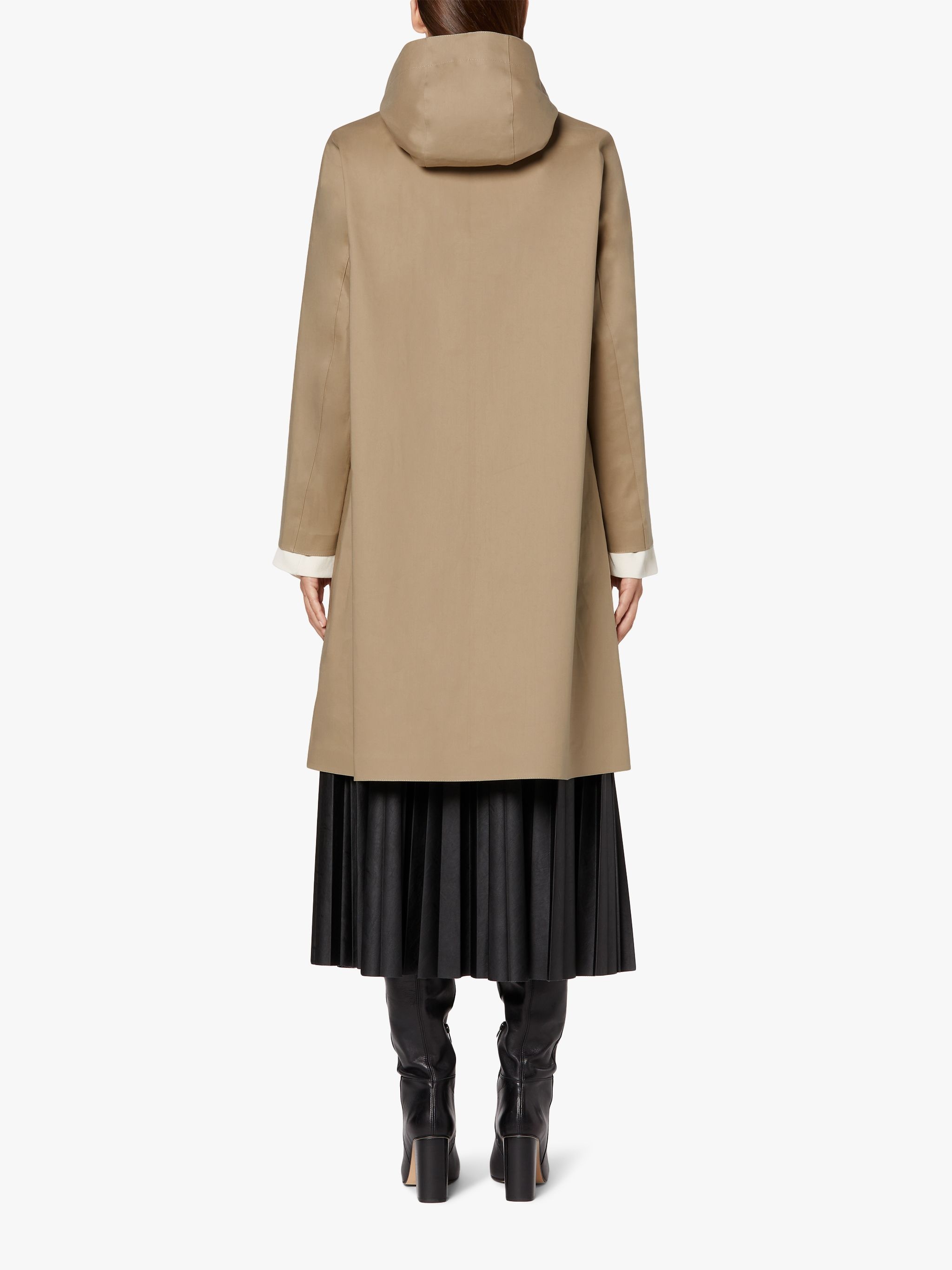 WATTEN FAWN BONDED COTTON HOODED COAT | LR-1023 - 4