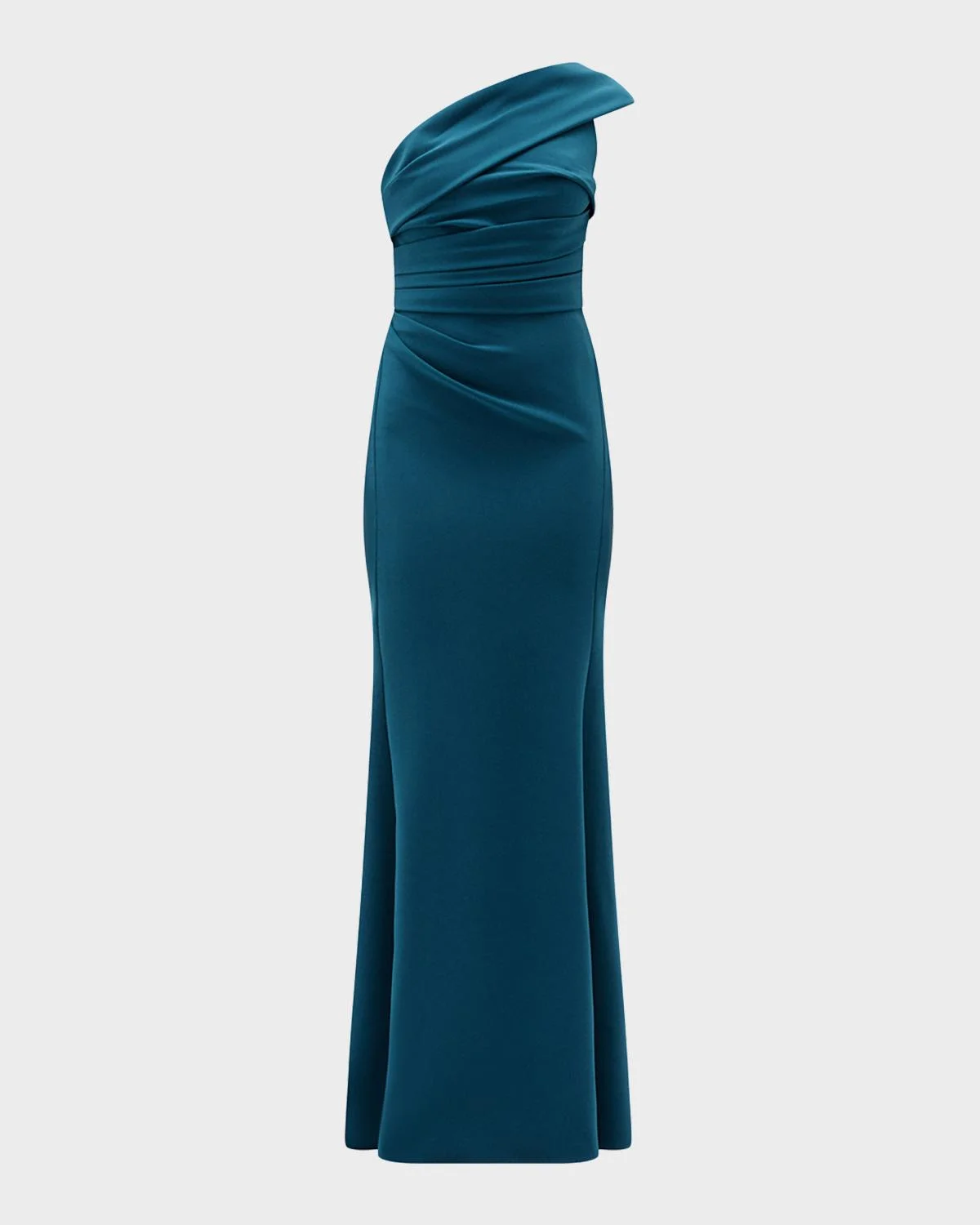 Strapless Floral Ankle-Length Dress - 1