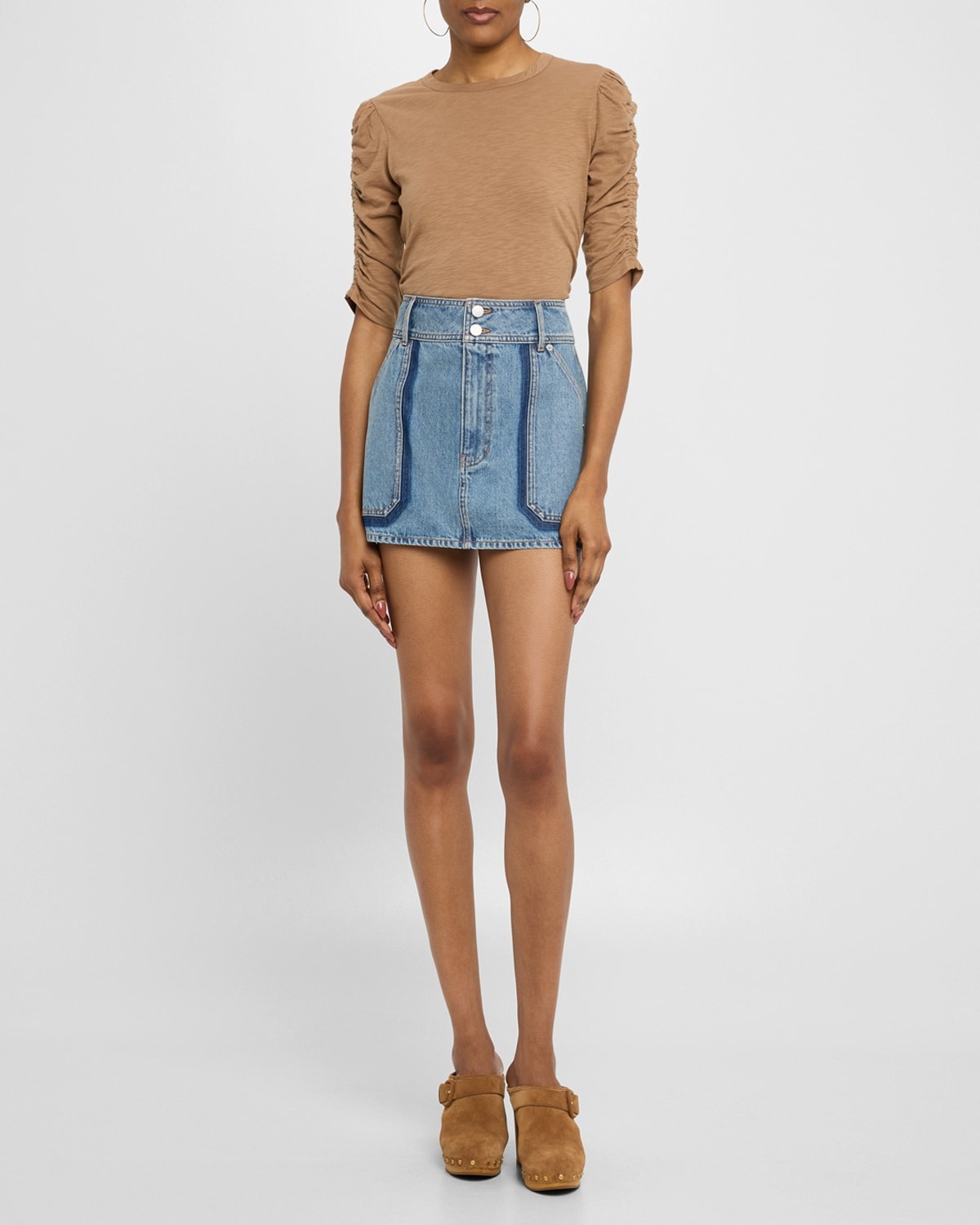 Waldorf Ruched-Sleeve Tee - 2