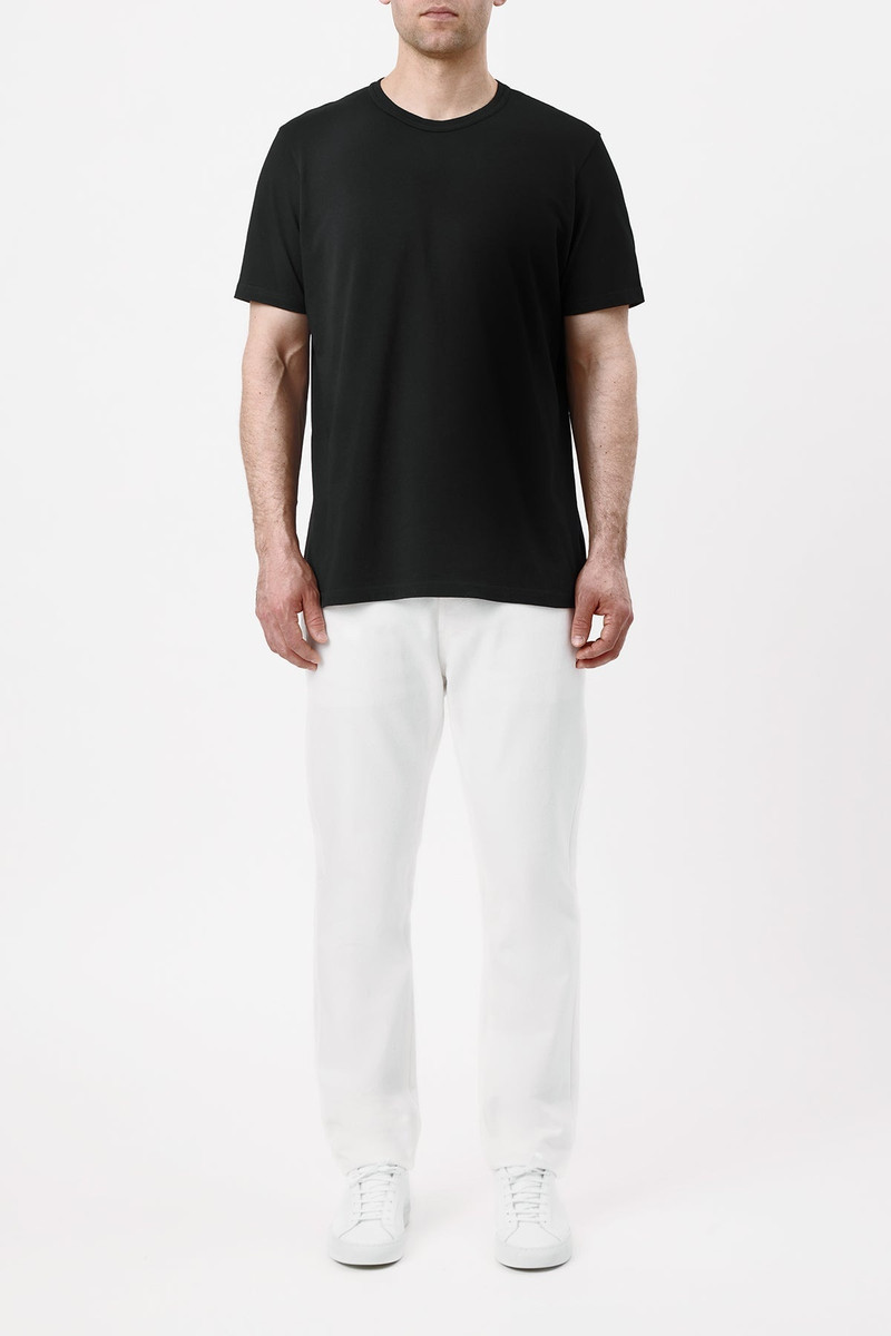 GABRIELA HEARST Bandeira T-Shirt in Black Upcycled Cotton outlook