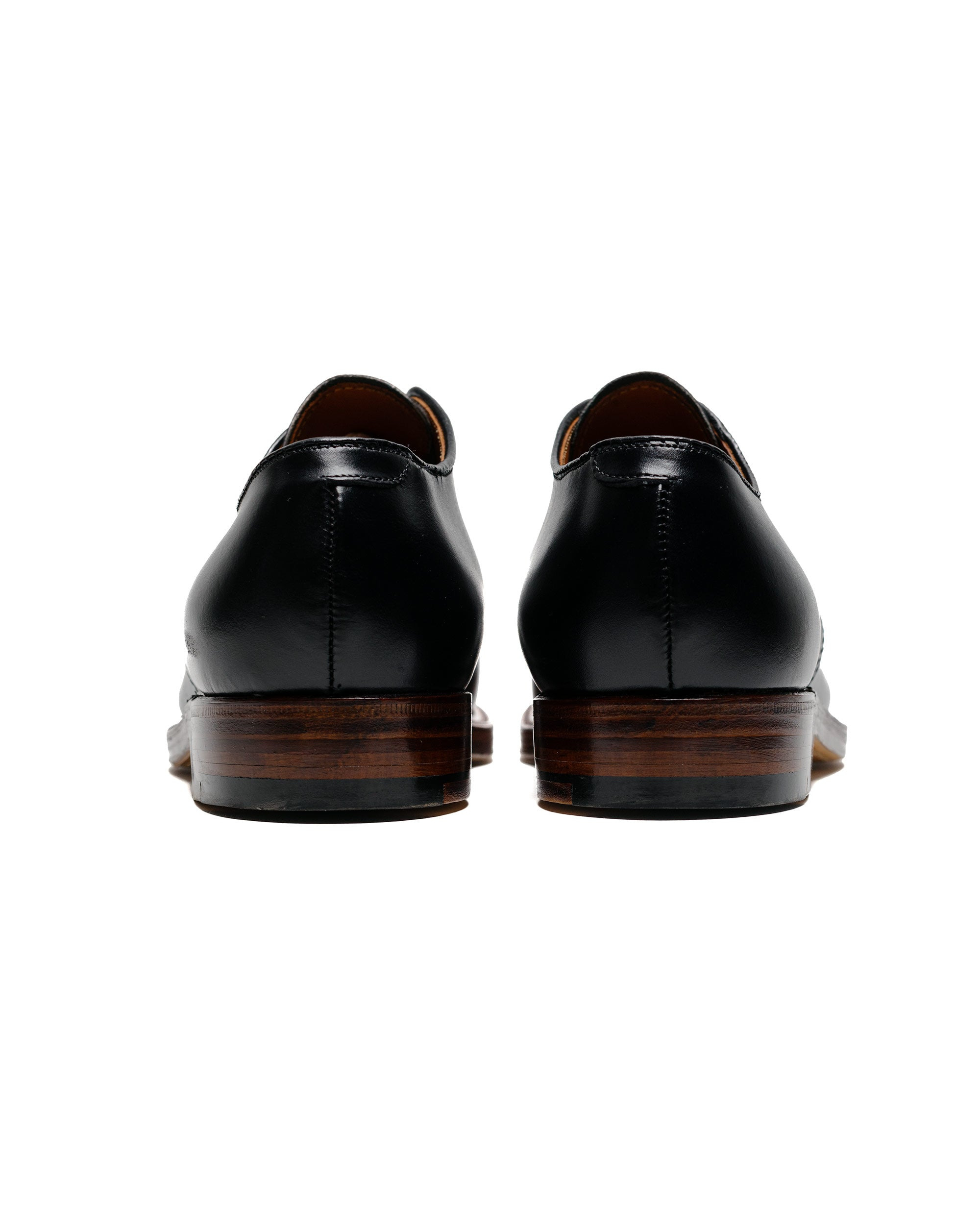 V Tip Blucher Black Calfskin/Black Regina Grain G2603 - 4