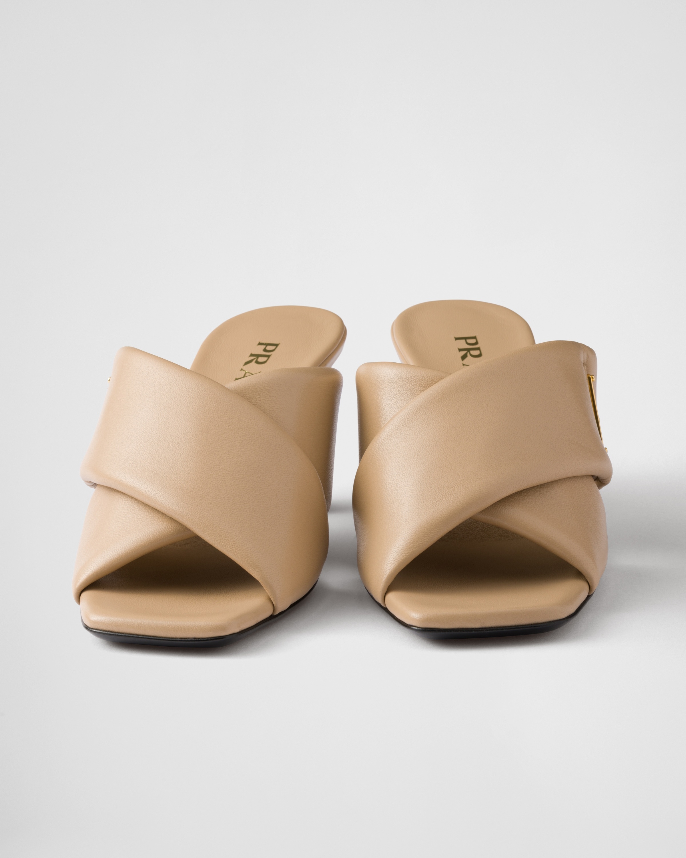 Padded nappa leather sandals - 5