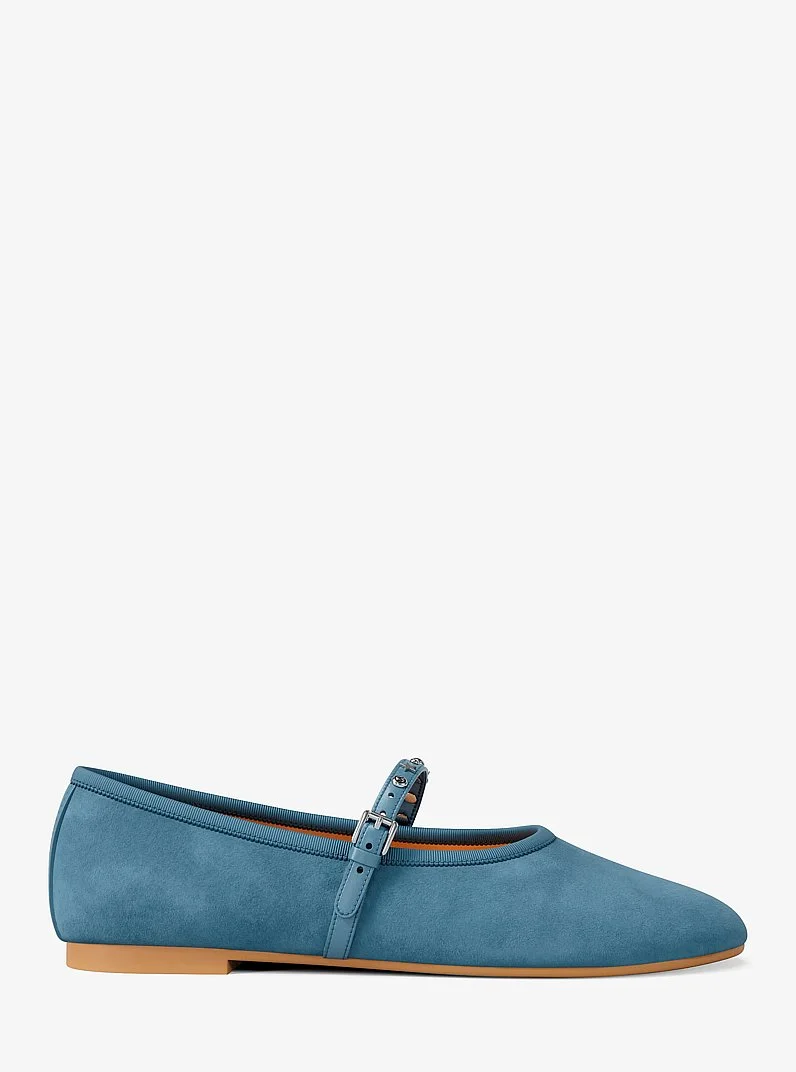 Phoebe Embellished Leather Ballet Flat - 1