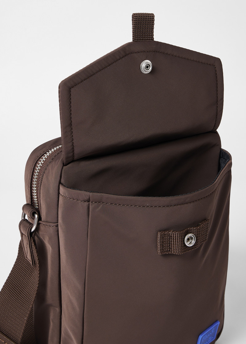Brown Recycled Polyester Flight Bag 4