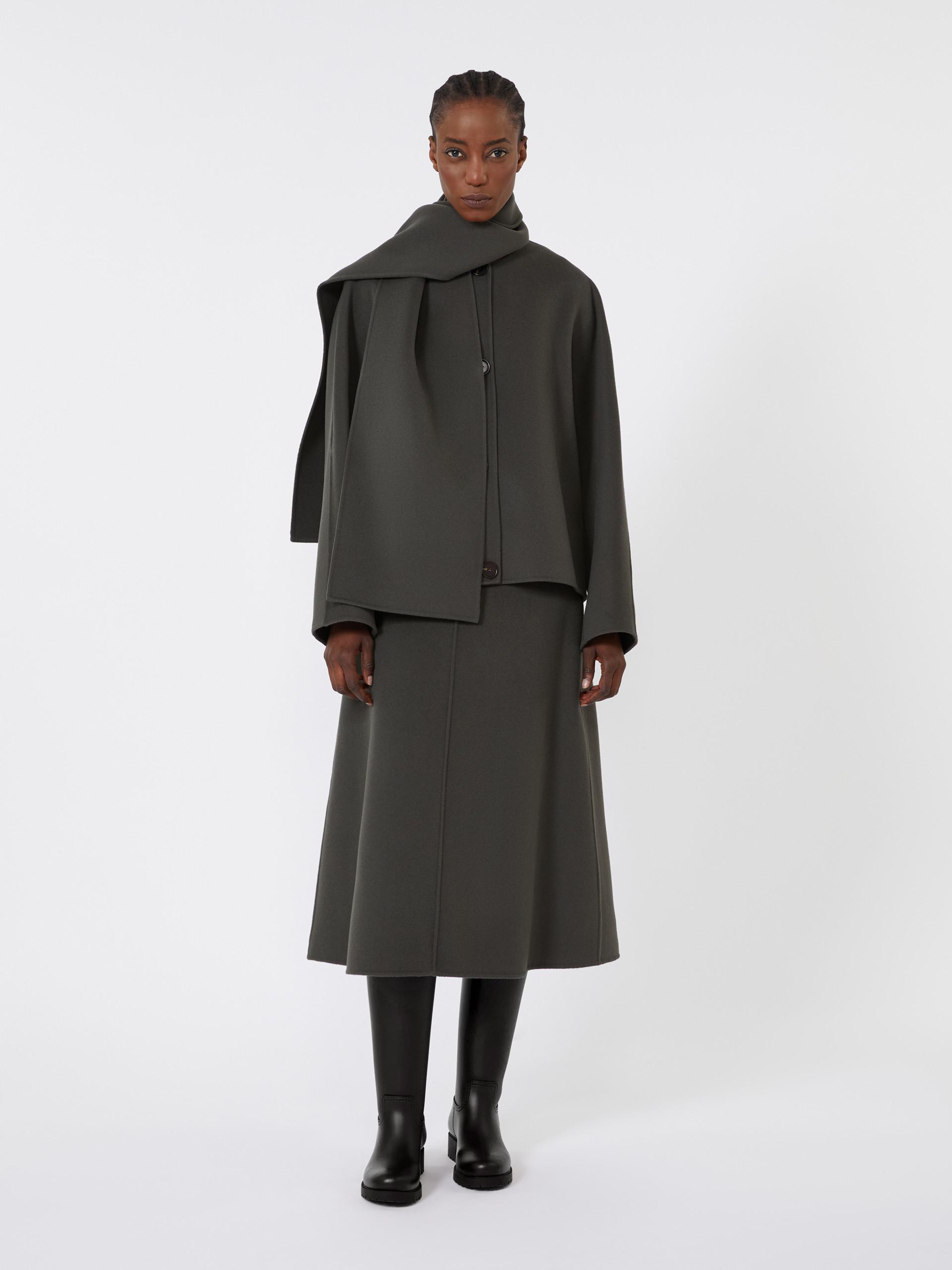 KATE Cropped jacket in double-sided wool - 2