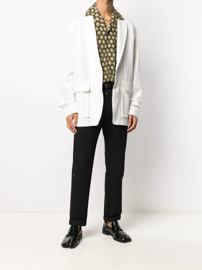 Ann Demeulemeester flap-pocket oversize blazer outlook