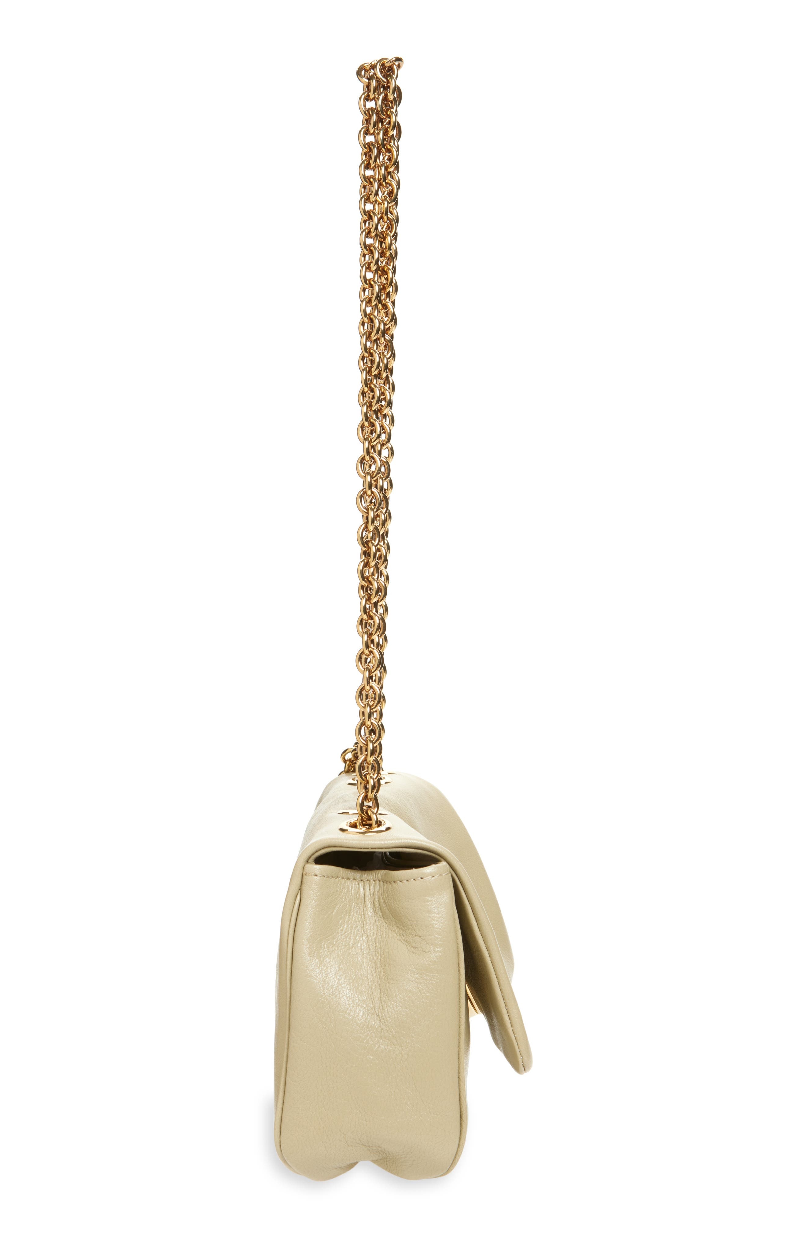 Chloé Heritage Leather Shoulder Bag in Smoky Beige at Nordstrom - 6