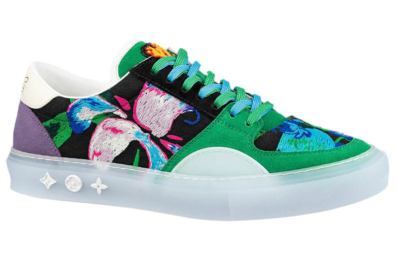 Louis Vuitton LOUIS VUITTON Ollie Sneakers 'Green Paint Style' 1A9JIZ outlook