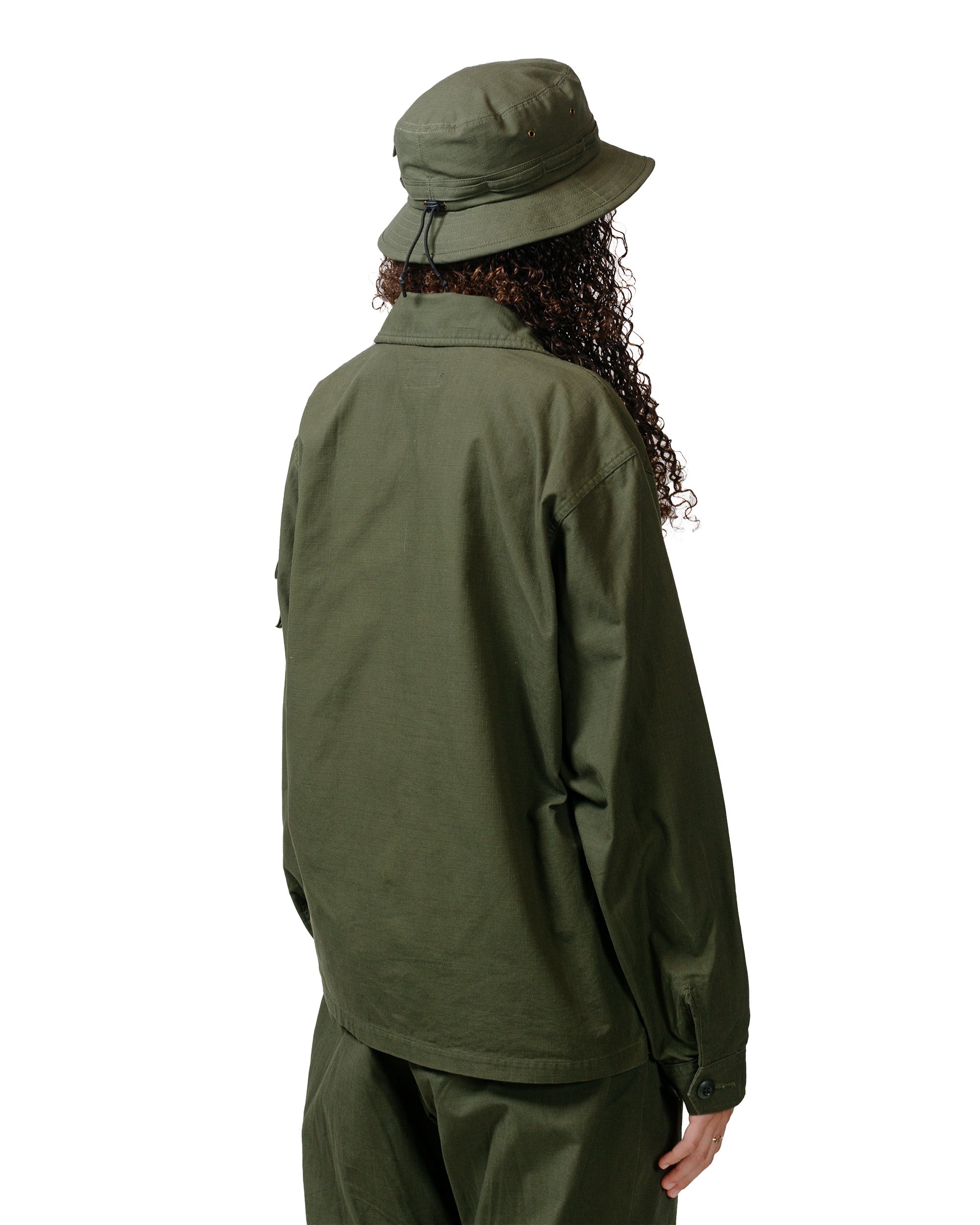 Lost & Found MIL SHT-JAC Cotton Ripstop Olive - 7