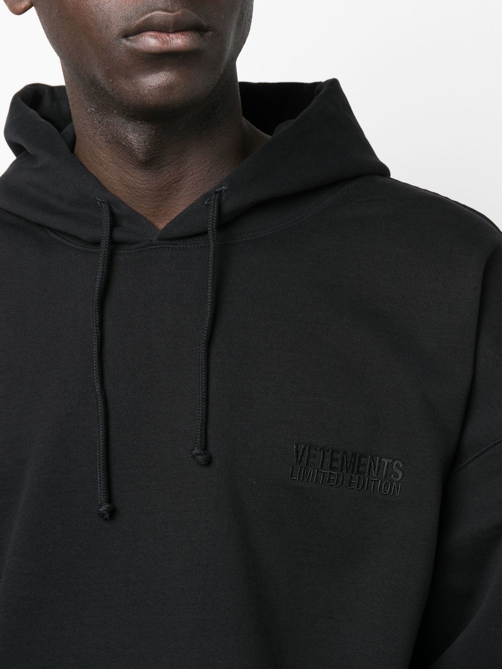 embroidered logo hoodie - 6