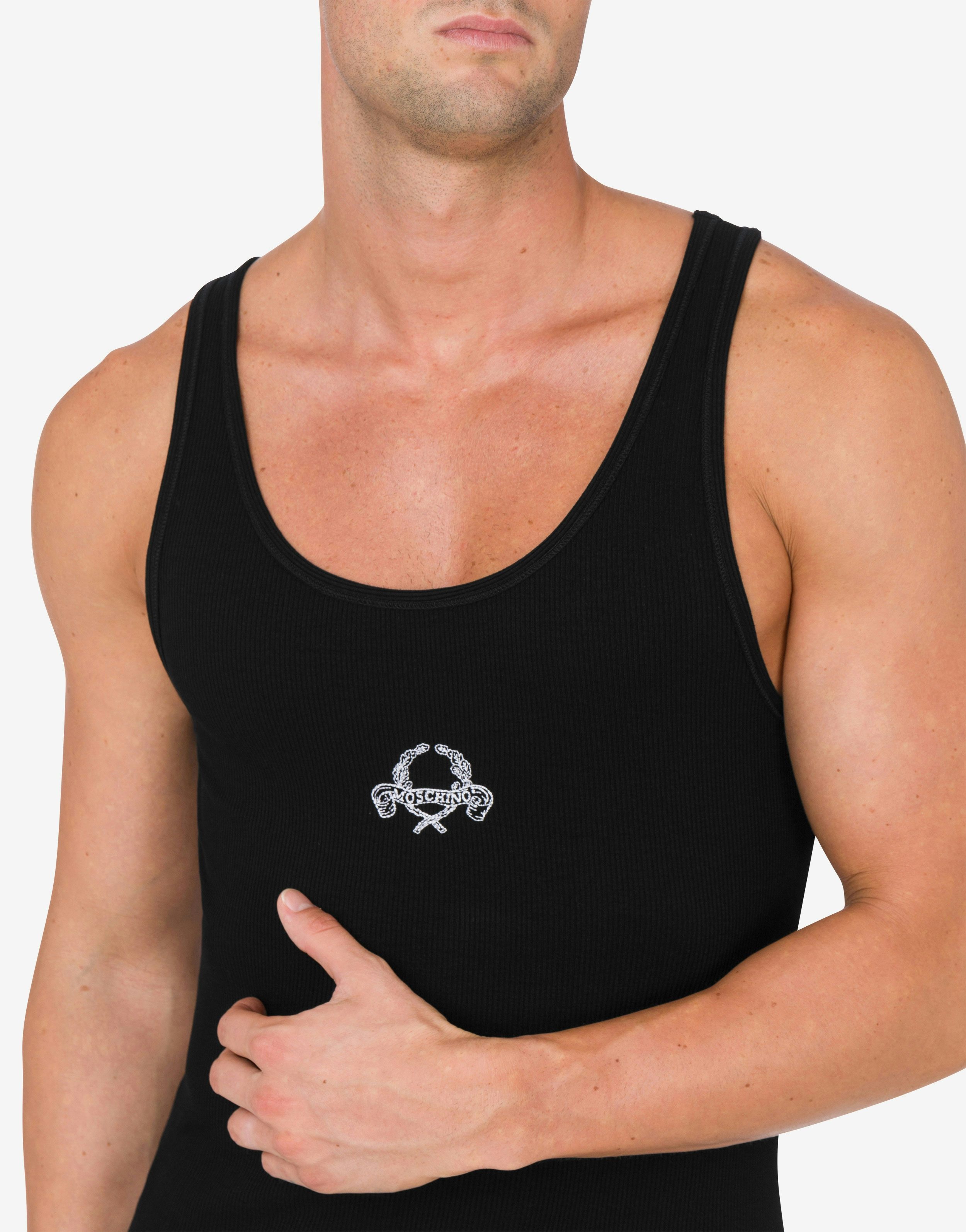 TANK TOP LAUREL CROWN EMBROIDERY - 4