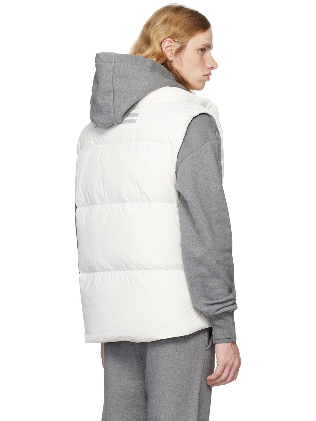White White Disc Lawrence Down Vest - 3