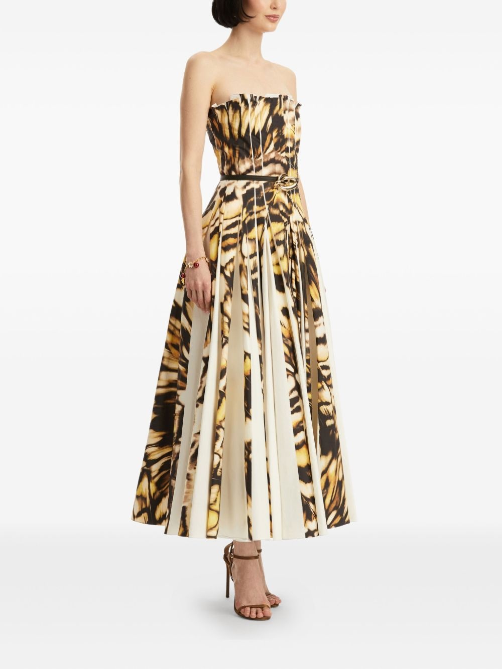 Abstract Butterfly midi dress - 3