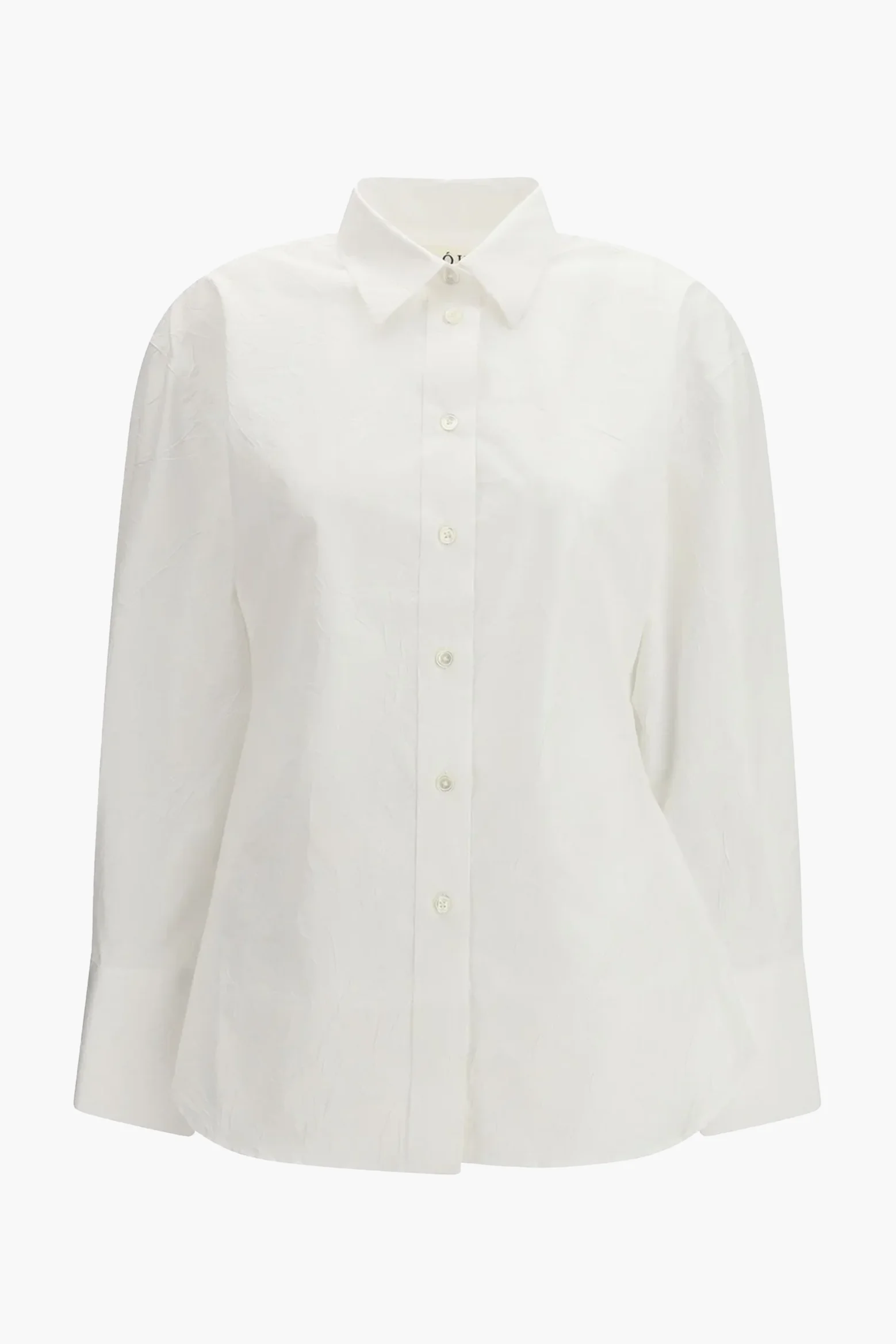 SHAPED CRUSHED POPLIN SHIRT - 1