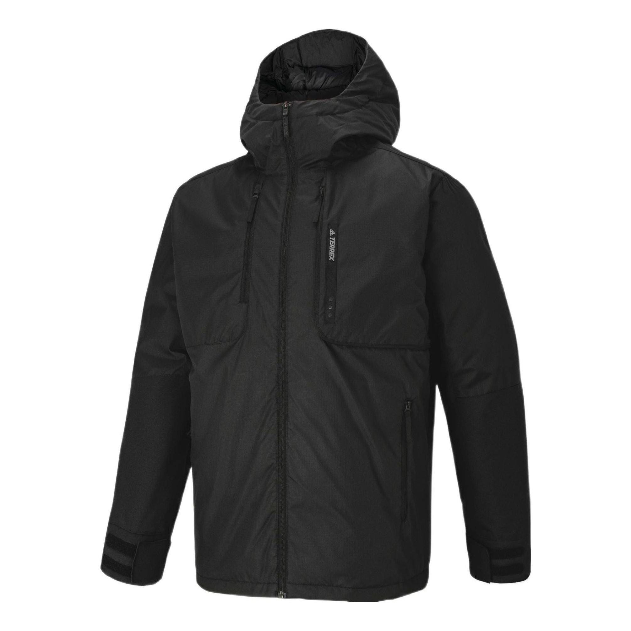 adidas Terrex Fwa Vrst Gdown hooded Stay Warm With Down Feather Jacket Black HE3688 - 1