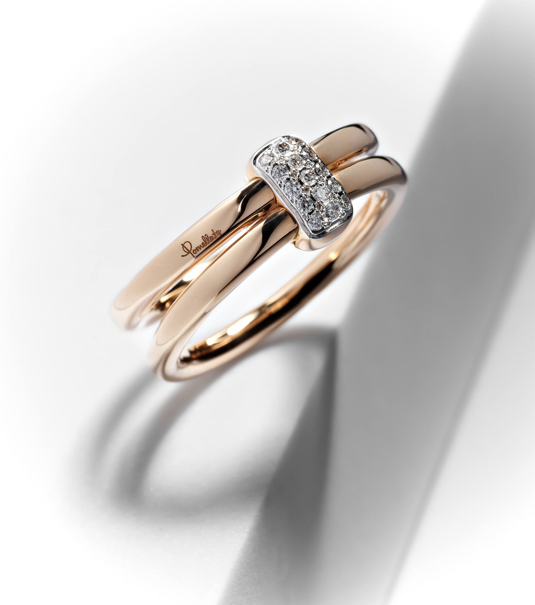 Pomellato Together 18kt rose gold ring with diamonds - 5