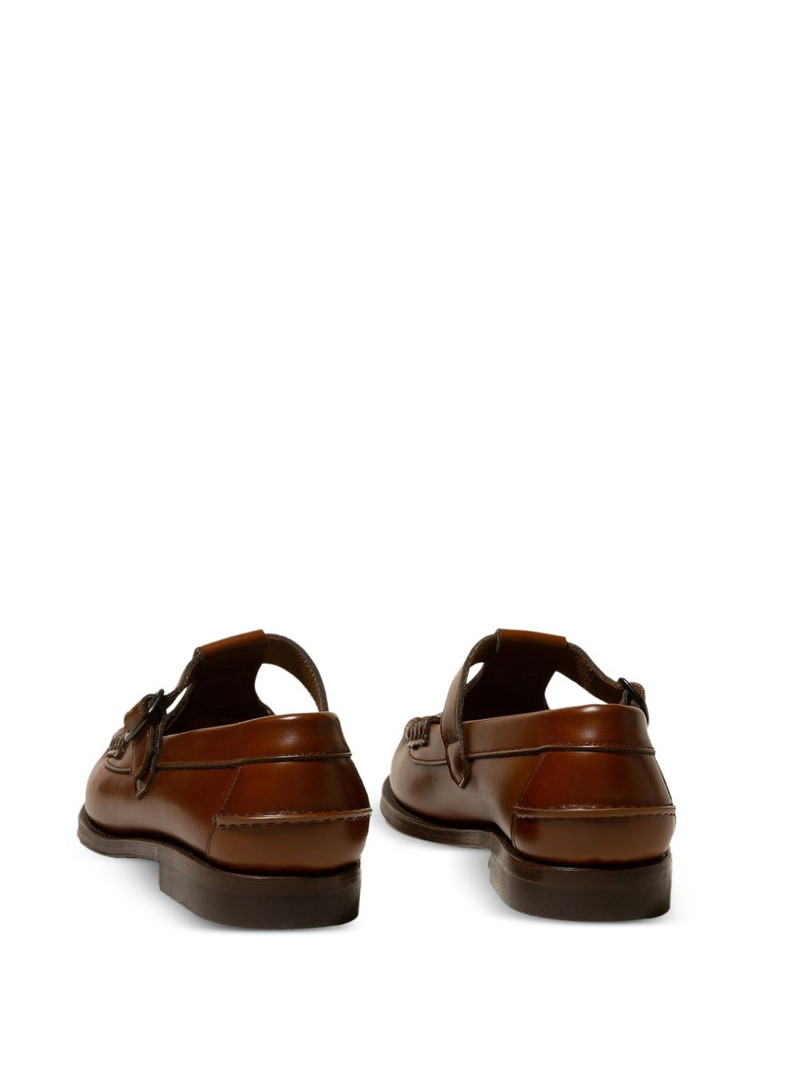 HEREU ALBER T-bar buckled loafers outlook