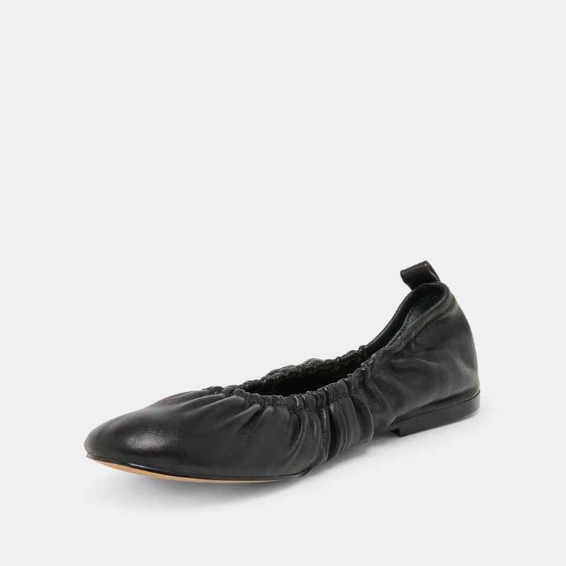 CONRAD BALLET FLATS BLACK LEATHER 4