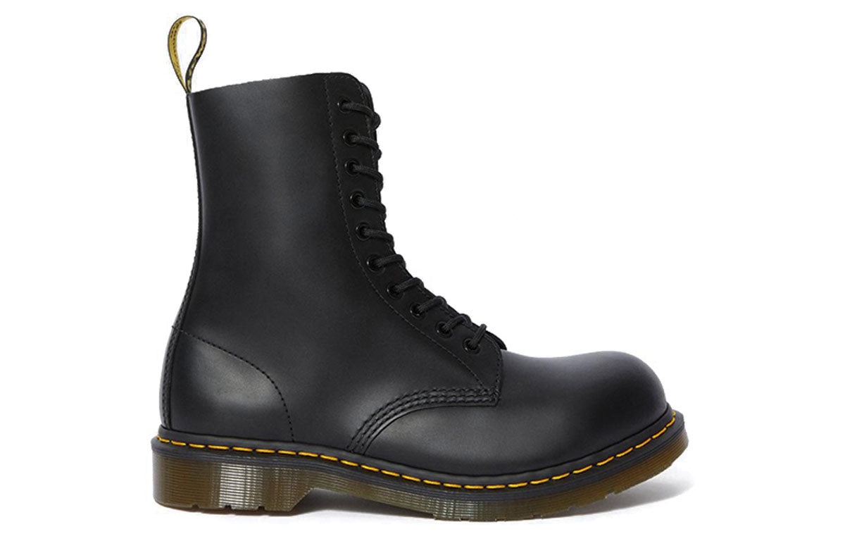 Dr. Martens 1919 Leather Med Calf Boots Black 10105001 - 2