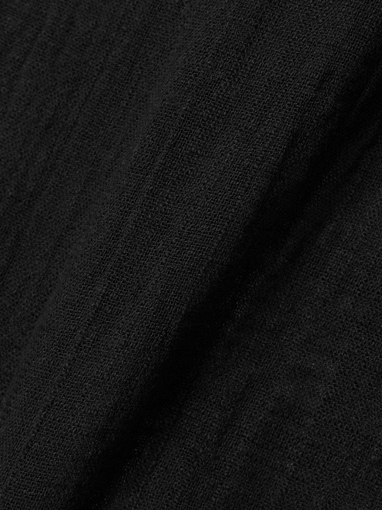 Flores cotton-gauze halterneck top Black - 4